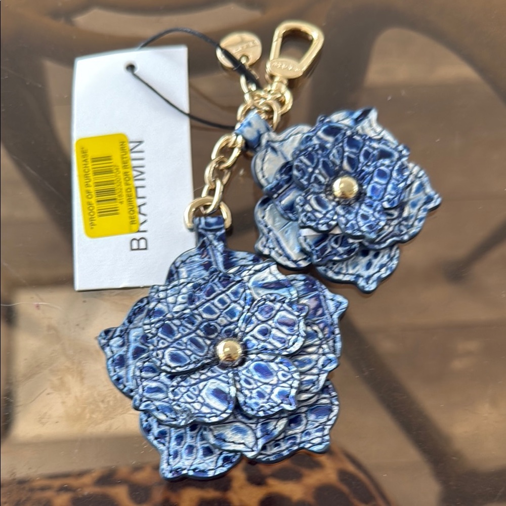 Brahmin Coastal Blue Duo Floral Key Holder